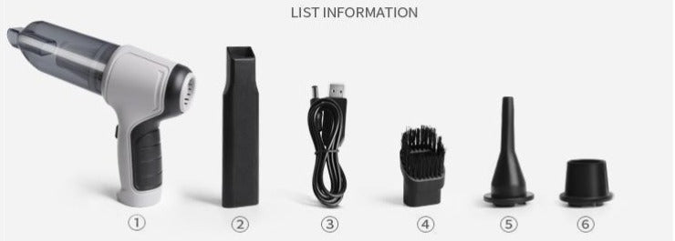 UltraKracht Draadloze Mini Stofzuiger – Compact en Superkrachtig