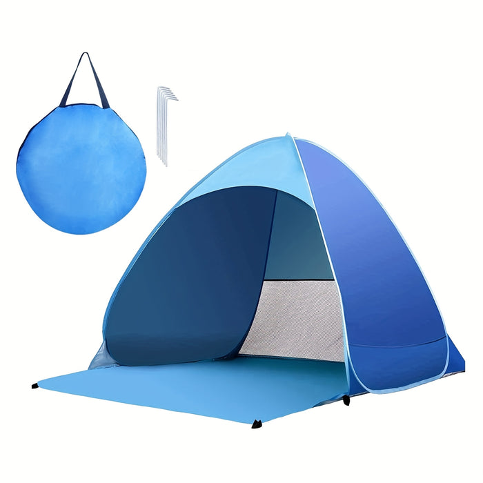 BreezeShield Strandtent – Bescherming en Comfort voor Elke Stranddag
