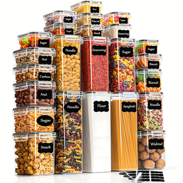 24-Delige Premium Keukenopbergset – Praktisch en Overzichtelijk