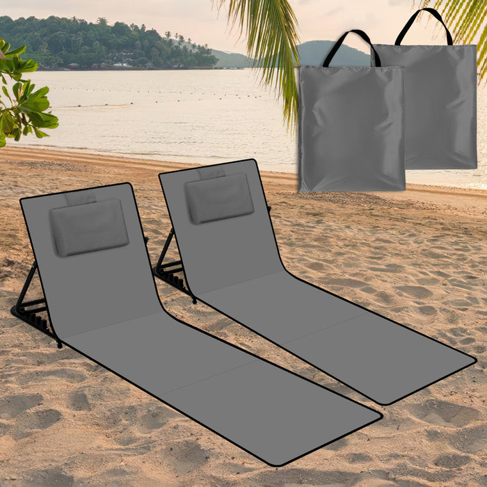RelaxMate Draagbaar Strandbed – Comfort en Gemak Onderweg