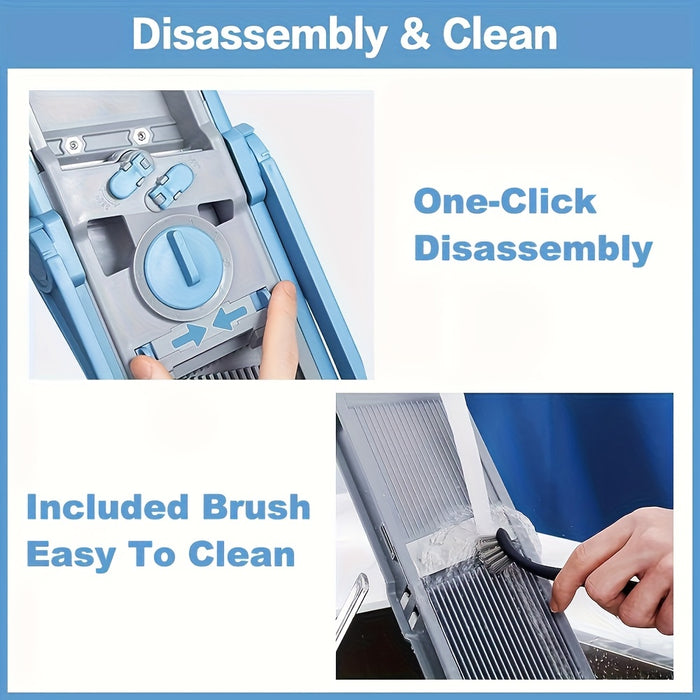 Multifunctionele Groentesnijder – Veilig, Verstelbaar en Met Grote Opvangcapaciteit