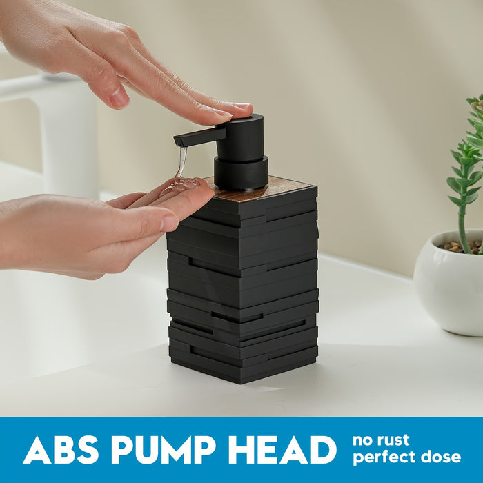 Distributeur de savon carré moderne en plastique – Minimaliste et pratique