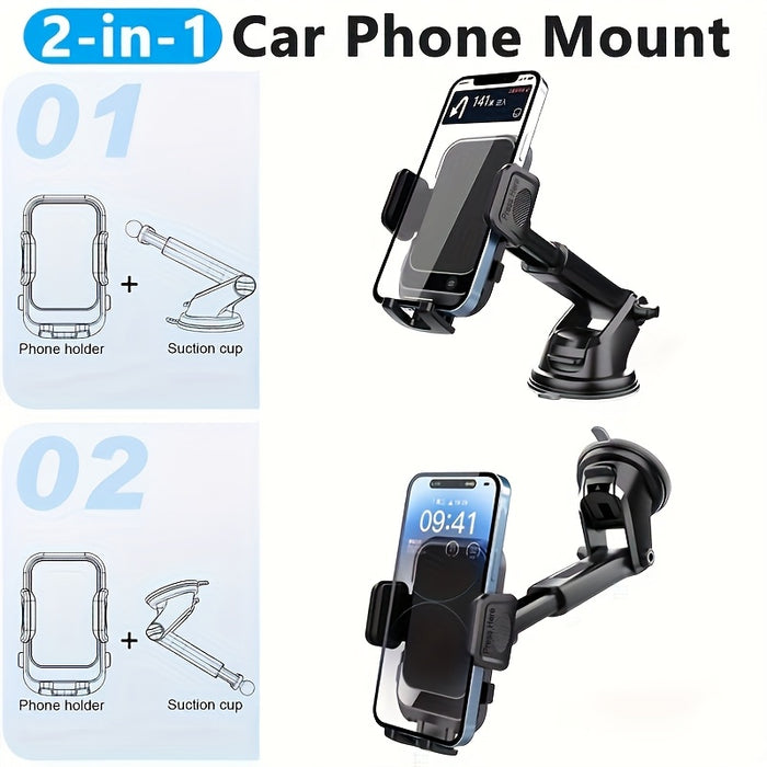 Multifunctionele Telefoonhouder Auto – Flexibel en Veilig