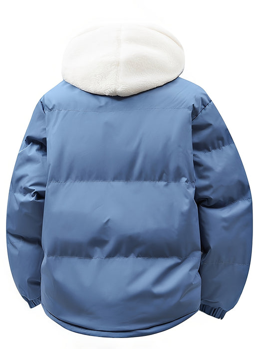 Giacca Invernale Imbottita con Fodera Teddy e Cappuccio – Modello Casual Unisex