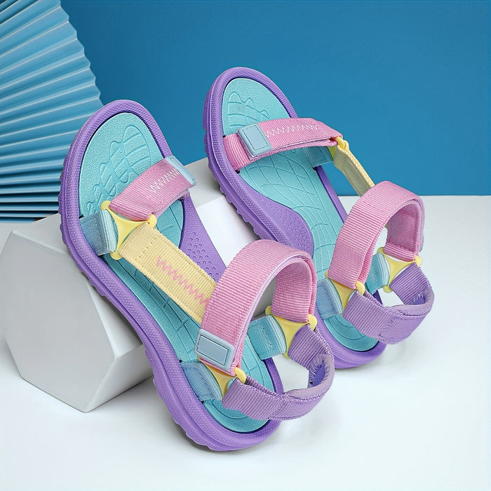 Comfortabele Kindersandalen voor Meisjes met Verstelbare Banden en Lichtgewicht Zool