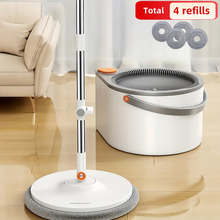 FlexiClean Spin Mop Set – Handsfree, Verstelbaar en Efficiënt Schoonmaken