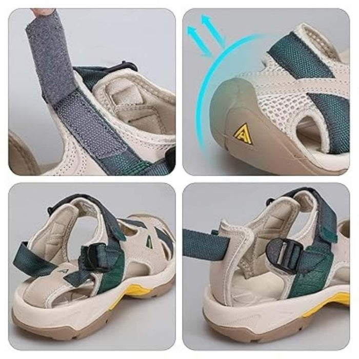 Unisex utendørssandaler med dempende såle og justerbare stropper