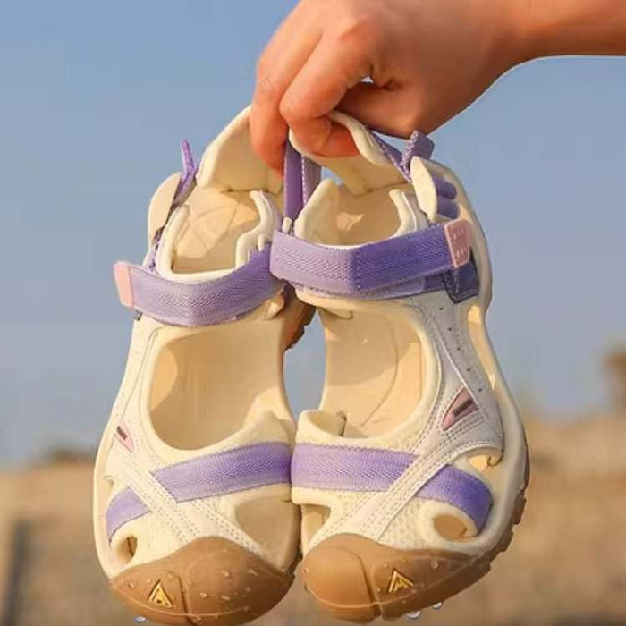 Unisex utendørssandaler med dempende såle og justerbare stropper