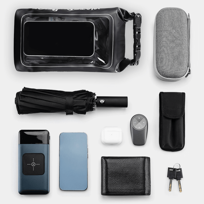 Vedenpitävä puhelinkotelo läpinäkyvällä ikkunalla ulkokäyttöön