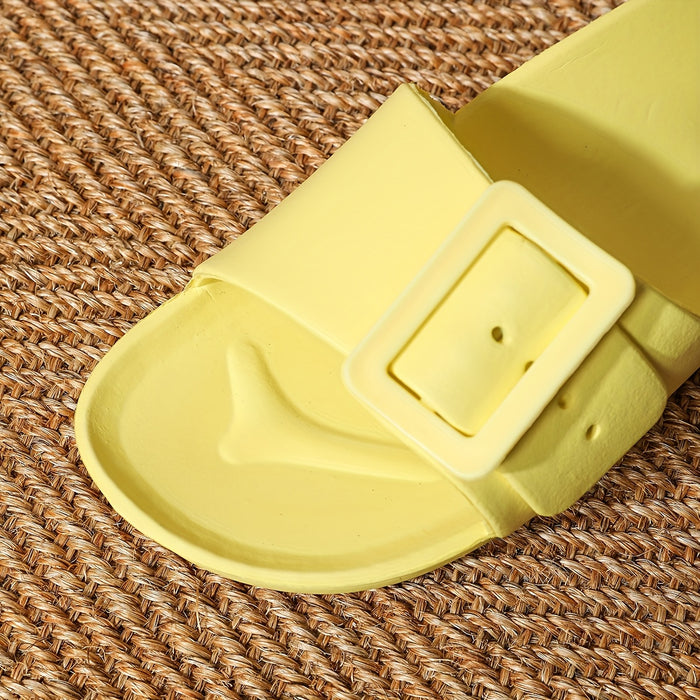 Dames Slippers met Verstelbare Gespsluiting – Lichtgewicht en Dempend