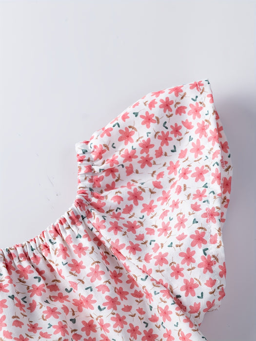 Body bébé avec motif floral – Coton doux et confortable