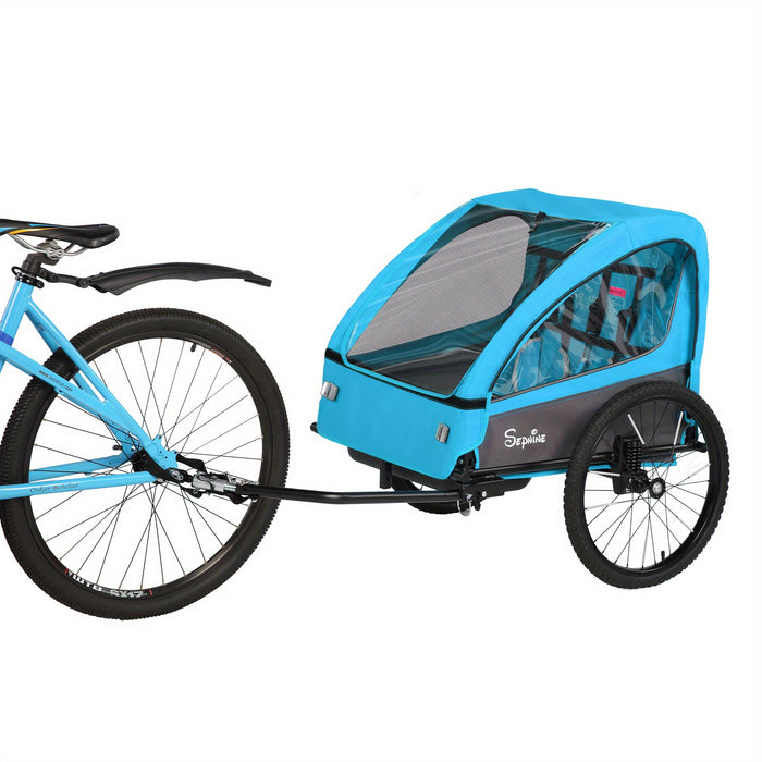 FlexiRide 2-in-1 Fietscaravan – Comfortabel en Opvouwbaar voor Twee Personen