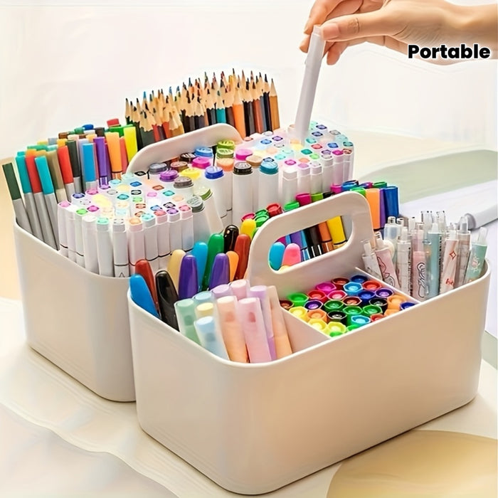 Organisateur de Bureau Multifonction avec Poignée – Design Ordonné et Pratique