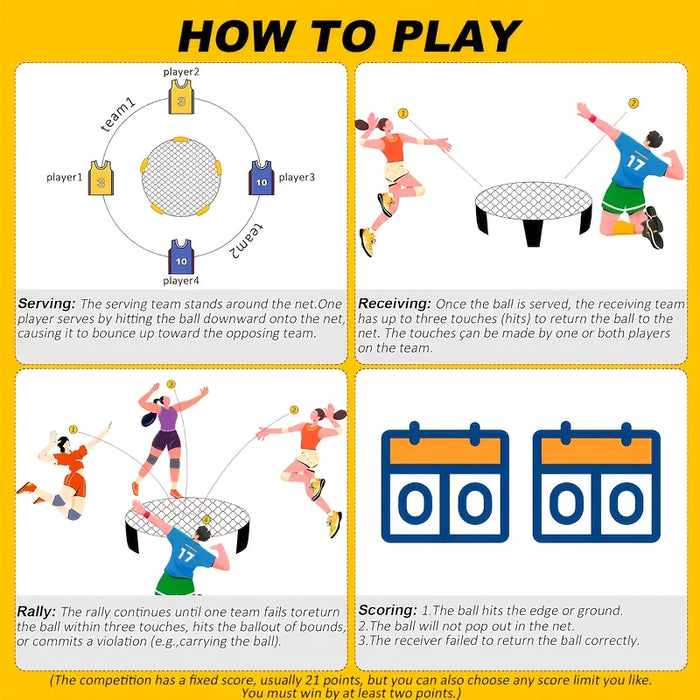 Dynamisch Mini Volleybal Net – Compact en Voor Elke Speellocatie