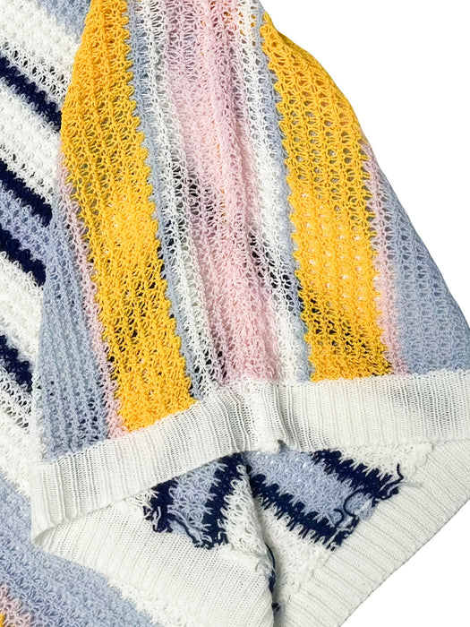 Casual Strepen Gebreide Trui – Comfortabel en Luchtig