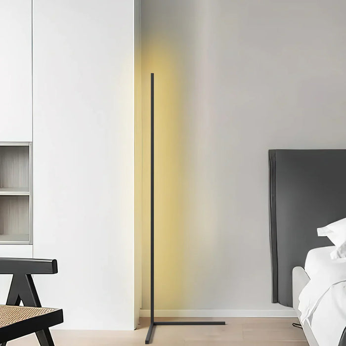 Minimalistinen LED-lattiavalaisin himmennettävillä valoasetuksilla ja modernilla lineaarisella muotoilulla