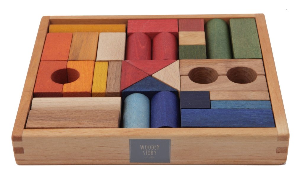 Houten Blokkenset voor Kinderen – Educatief Bouwspeelgoed voor Creatief Spel