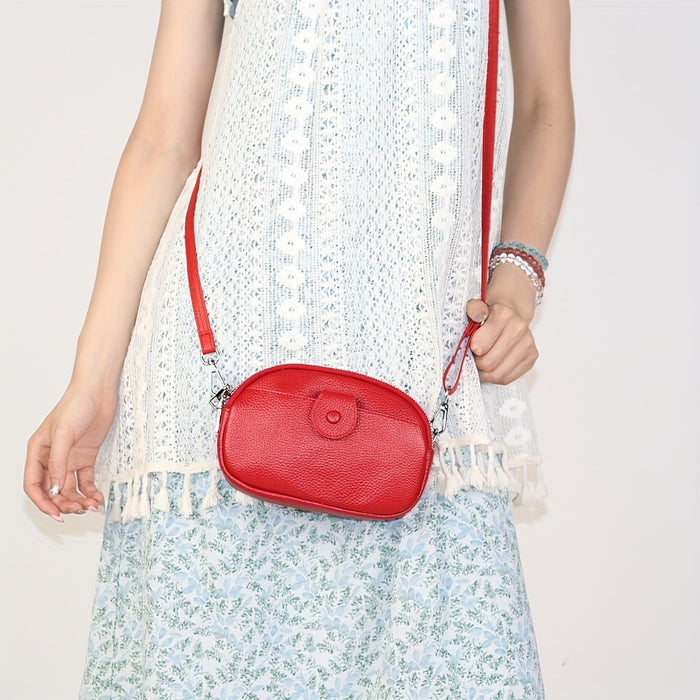 Grote Capaciteit Vintage Crossbody Tas – Echt Leer met Meerdere Compartimenten