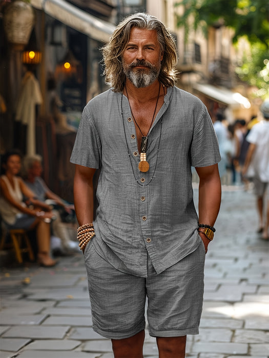 Breeze Linnen Set – Zomercomfort en Casual Elegantie