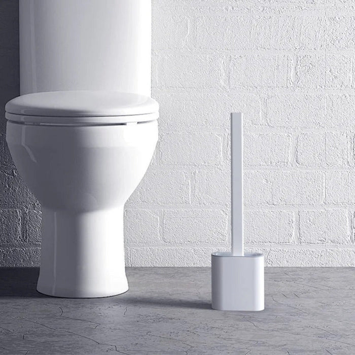 Silikoninen WC-harja seinätelineellä hygieniseen ja tehokkaaseen puhdistukseen