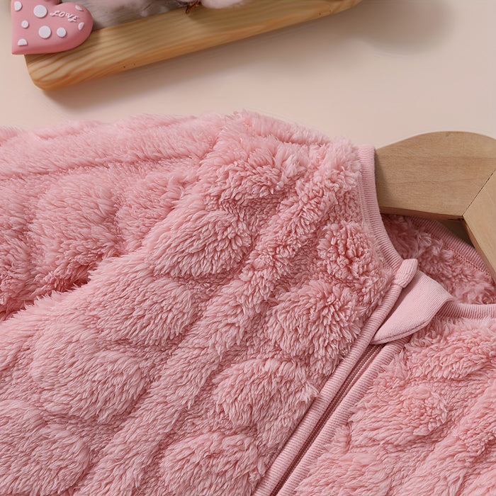 Sacco Nanna per Bambini in Pile con Rilievo a Cuore – Caldo e Confortevole