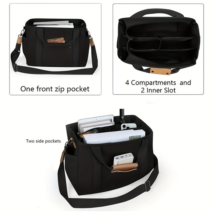 ComfortCarry Dames Tote Tas – Lichtgewicht met Afneembare Band en Veel Opbergruimte