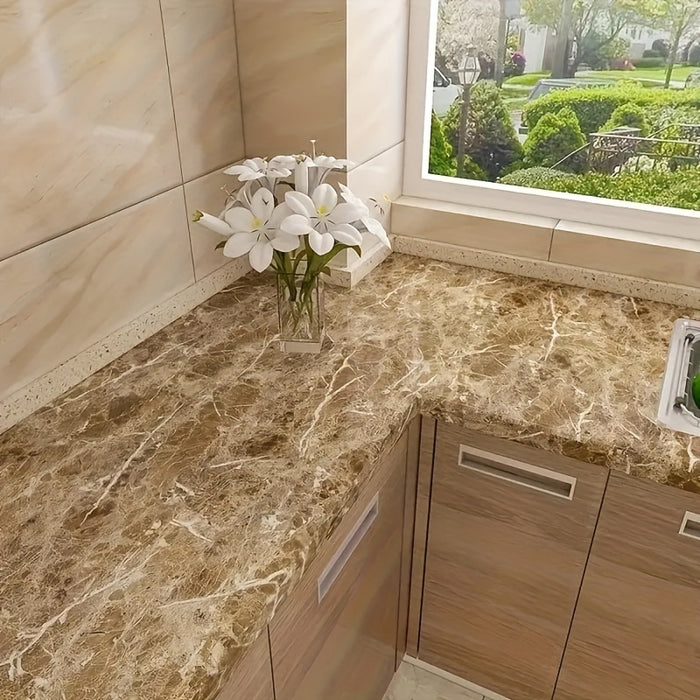 Pellicola adesiva effetto marmo in vinile per cucina e bagno