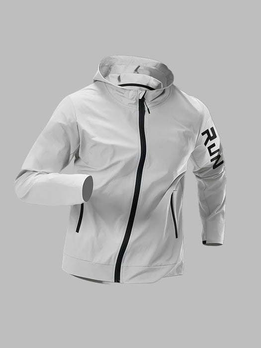 Sportieve Hooded Jacket voor Mannen – Ademend en Comfortabel voor Wandelen en Hardlopen