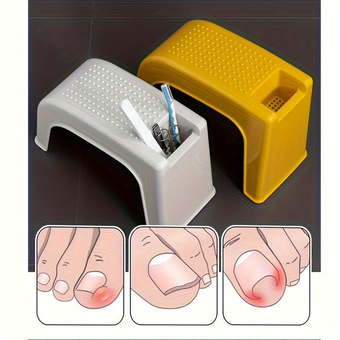 Compact Voetkrukje met Opbergruimte – Comfortabel en Functioneel