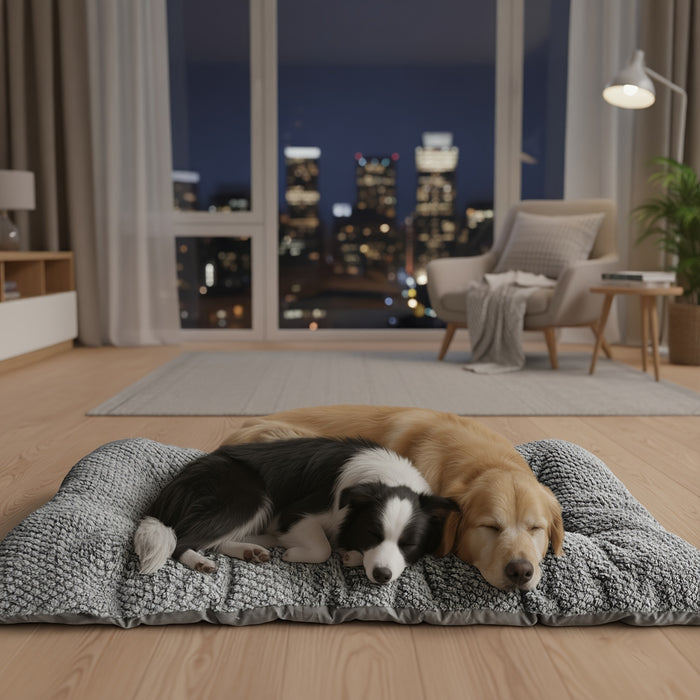 Coussin confortable pour chiens avec rembourrage doux et surface matelassée