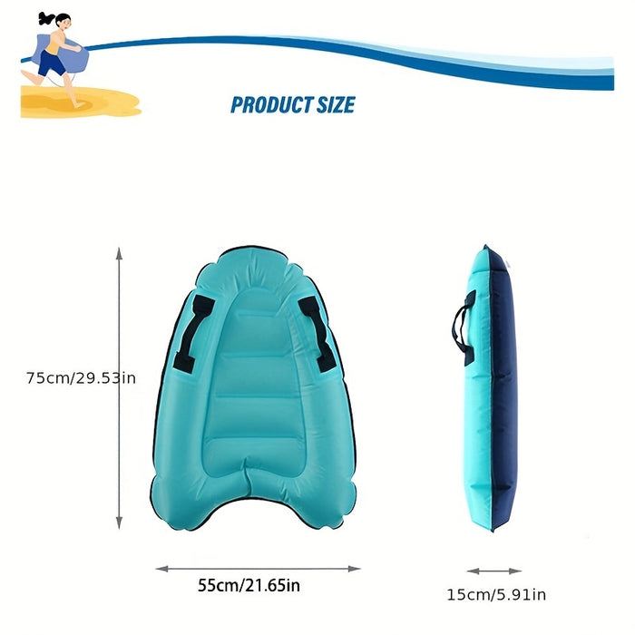 Planche de surf gonflable avec poignées pour piscine et plage