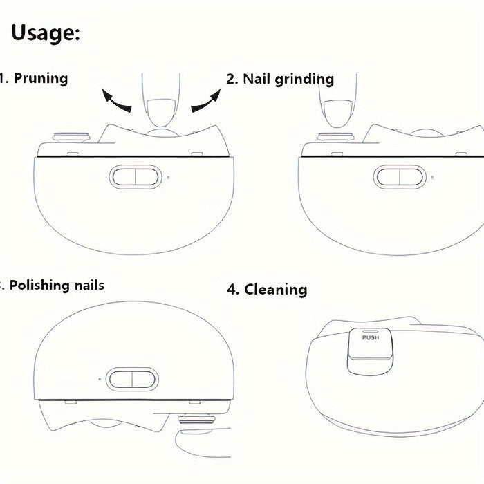 Slimme Elektrische Nagelknipper – Veilig en Handig