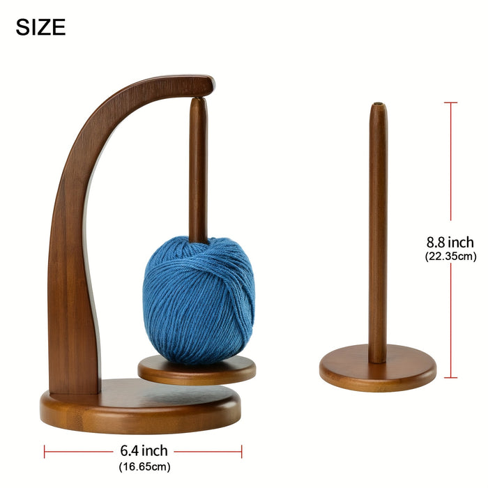 Bamboe Garenhouder – Handige Opberger voor Brei- en Haakprojecten