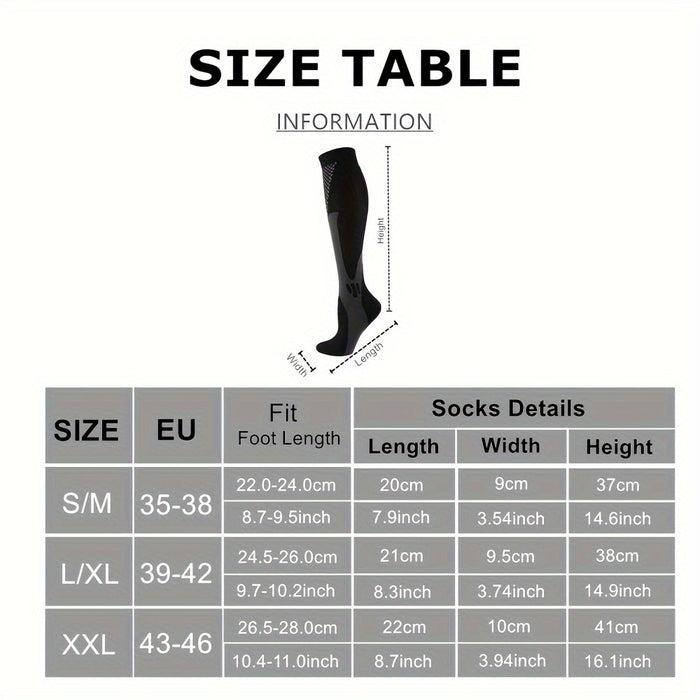 Sport Compressie Sokken voor Dames – Ademend en Ondersteunend voor Activiteiten en Herstel