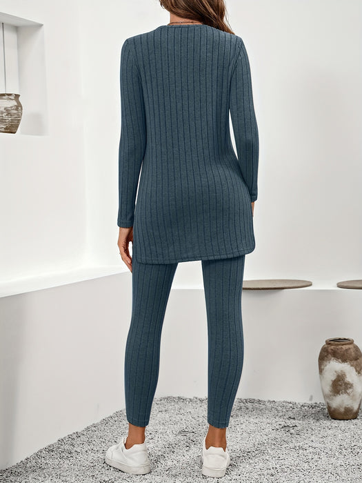 Mila Ribbed Huispak - Comfortabel en Stijlvol