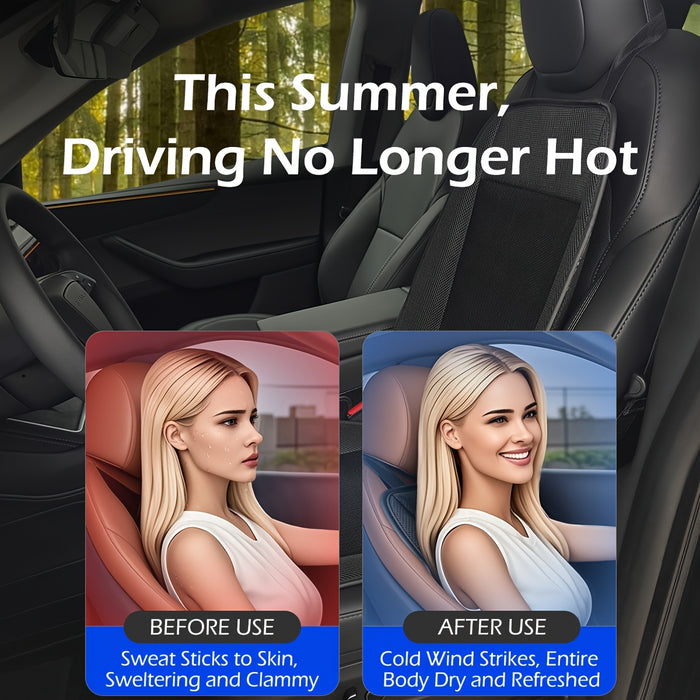 Turbo Ventilator Autostoelkussen – Snel Koeling en Comfort