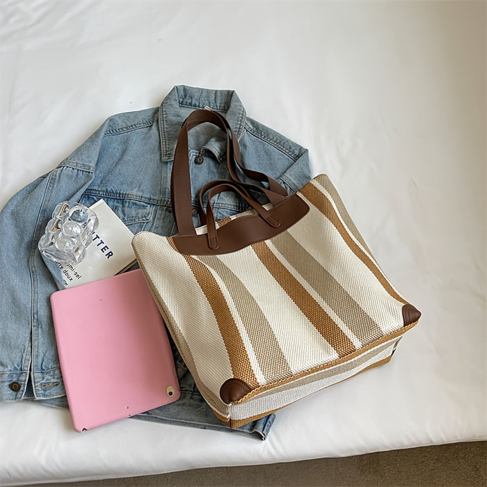 MetroStripe Casual Tote – Functionaliteit en Design