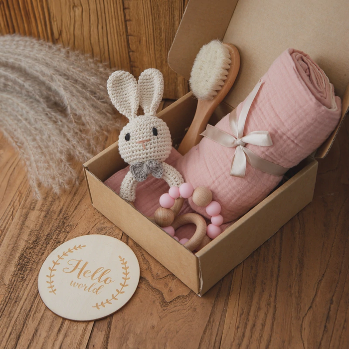 Luxe Baby Giftbox – Warme Welkomstset voor Pasgeborenen