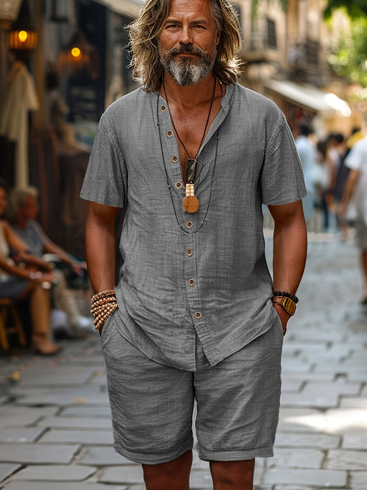 Breeze Linnen Set – Zomercomfort en Casual Elegantie