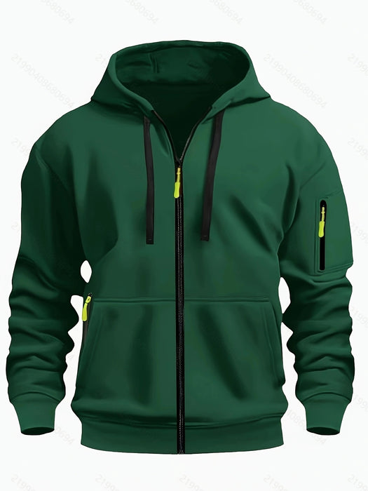 Heren Hoodie met Rits, Fleece Gevoerd Trui met Capuchon, Verdikking Jack met Capuchon, Winter Warm Sweatshirt met Capuchon, Oversized Hoodies(Zwart&Koffie,XXL Heren Hoodie met Rits, Fleece Gevoerd Trui met Capuchon, Verdikking Jack met Capuchon, Winter Warm Sweatshirt met Capuchon, Oversized Hoodies(Zwart&Koffie,XXL