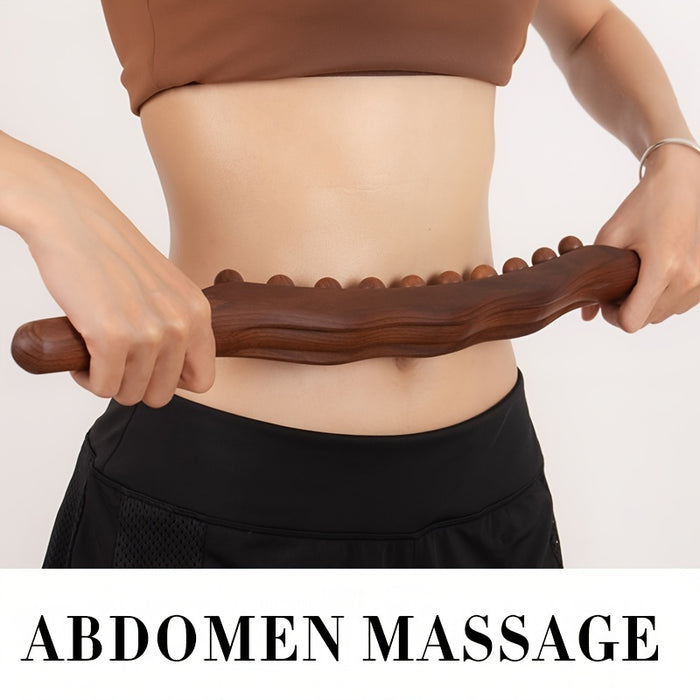 Houten Massagestok met 31 Kralen – Diepe Spierontspanning