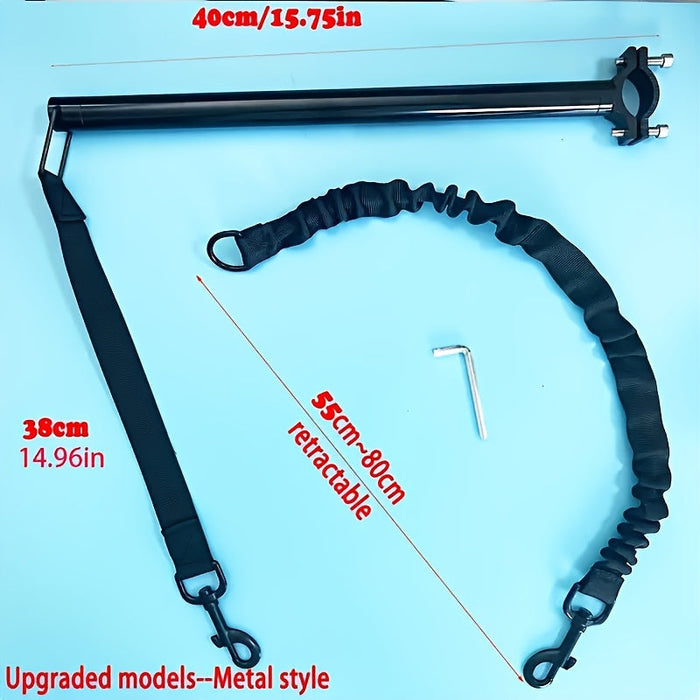 Fiets Hondenriem met Afneembare Kabel – Uitbreidbaar & Veiligheidsbuffer