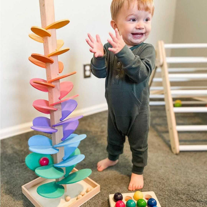 Albero gioco educativo in legno per bambini – Motricità e divertimento