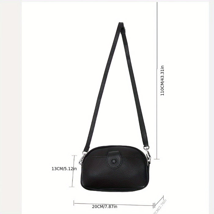 Grote Capaciteit Vintage Crossbody Tas – Echt Leer met Meerdere Compartimenten