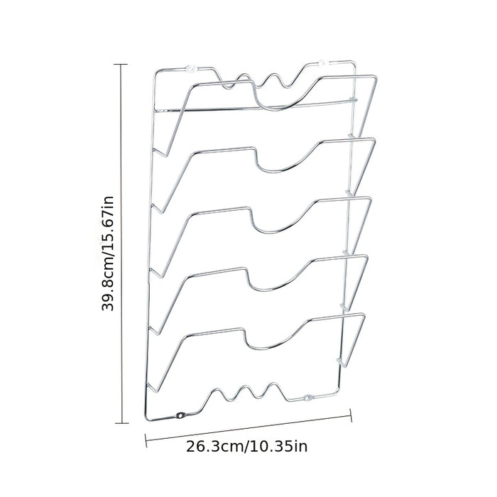 SteelOrganize Porta Coperchi da Cucina – Soluzione Intelligente e Salvaspazio