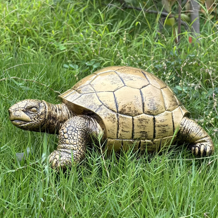 Koristeellinen kilpikonnan puutarhapatsas hartsista puutarhaan, terassille tai ulkotilaan