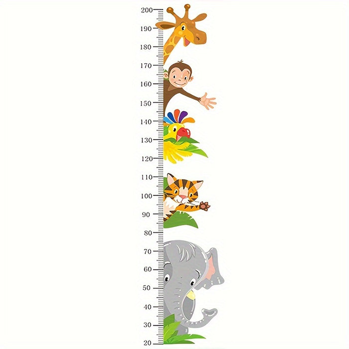 Dieren Groeimeter Wandstickers - Speelse Meting voor Kinderen