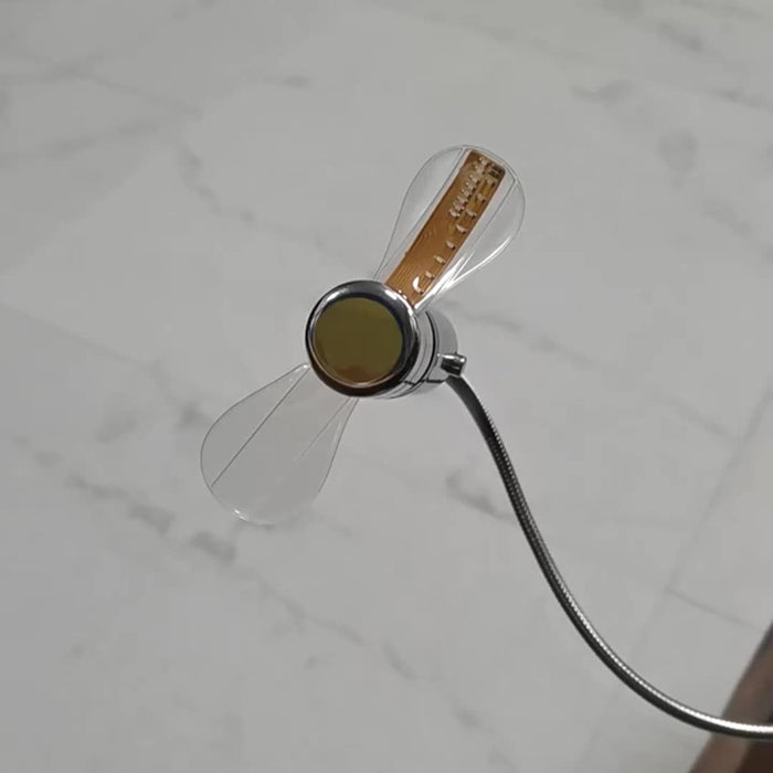 Draagbare USB LED Klokventilator met Tijdweergave