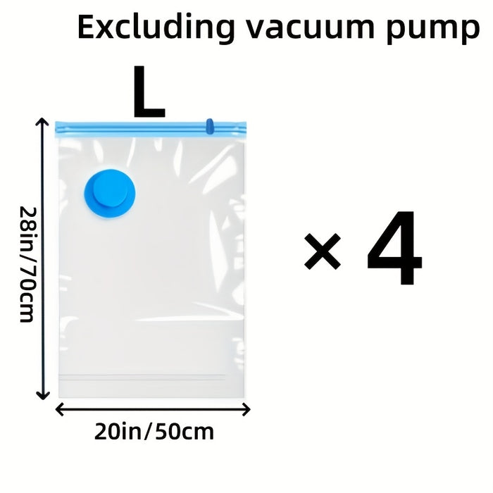 Set Extra Grote Vacuum Opbergsakken – Herbruikbaar, Waterdicht en Ruimtebesparend