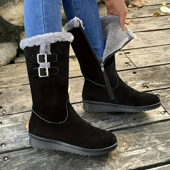 Fuzzy Boots voor Dames - Warm en Stijlvol voor Koude Dagen